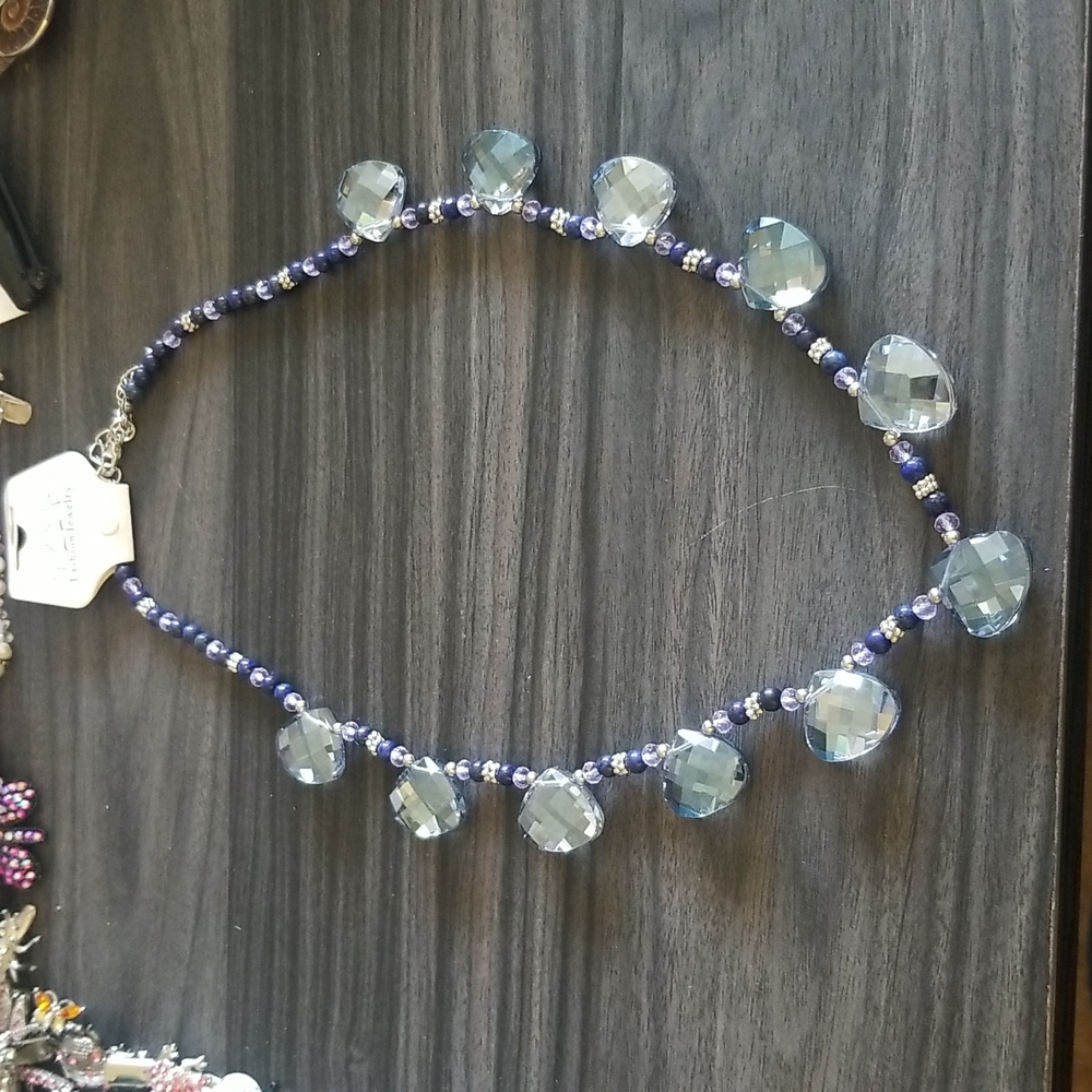 Lapis Lazuli & Crystal Neclace